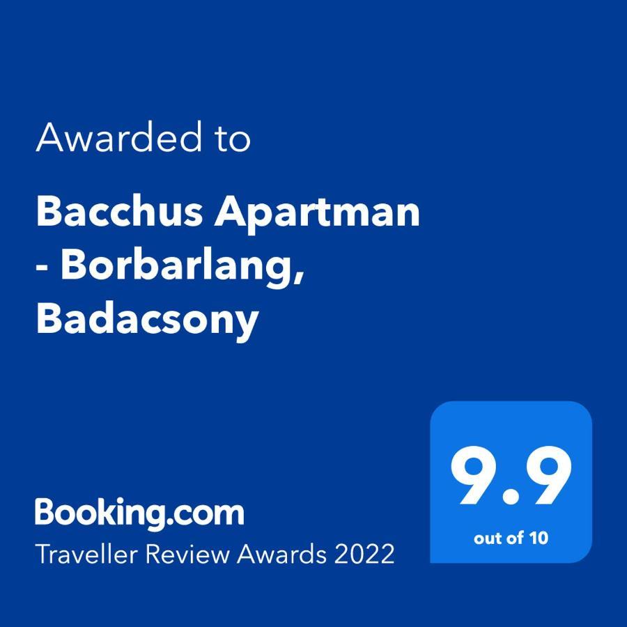Bacchus Apartman - Borbarlang, Badacsony Badacsonytomaj Zewnętrze zdjęcie